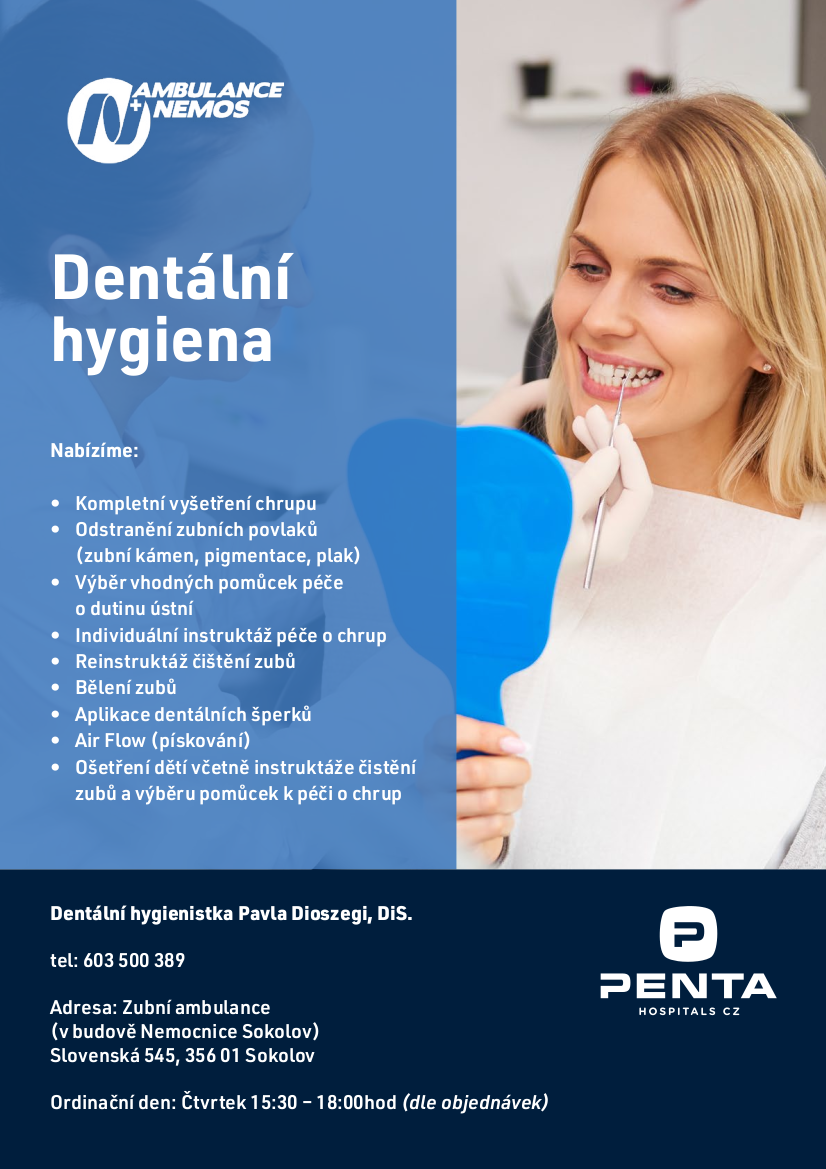 Dentální hygiena - Pavla Dioszegi, DiS