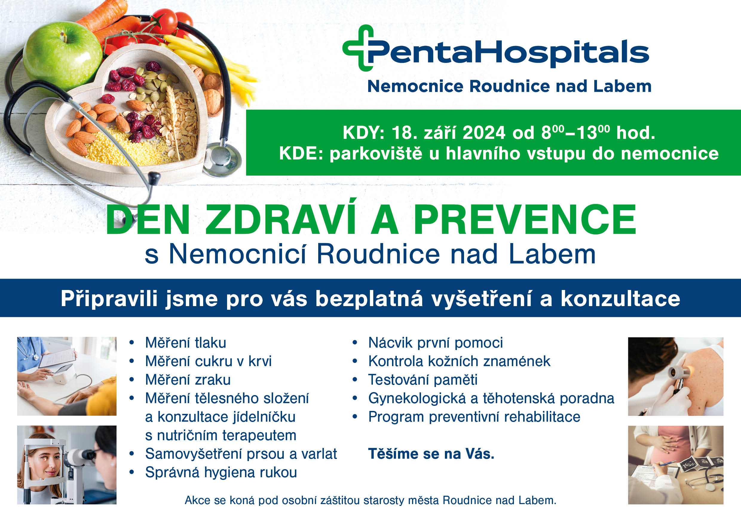 Den zdraví a prevence s naší nemocnicí – 18. září