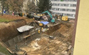 Nemocnice Sokolov - aktuality - Stavba nového Urgentního příjmu pokračuje