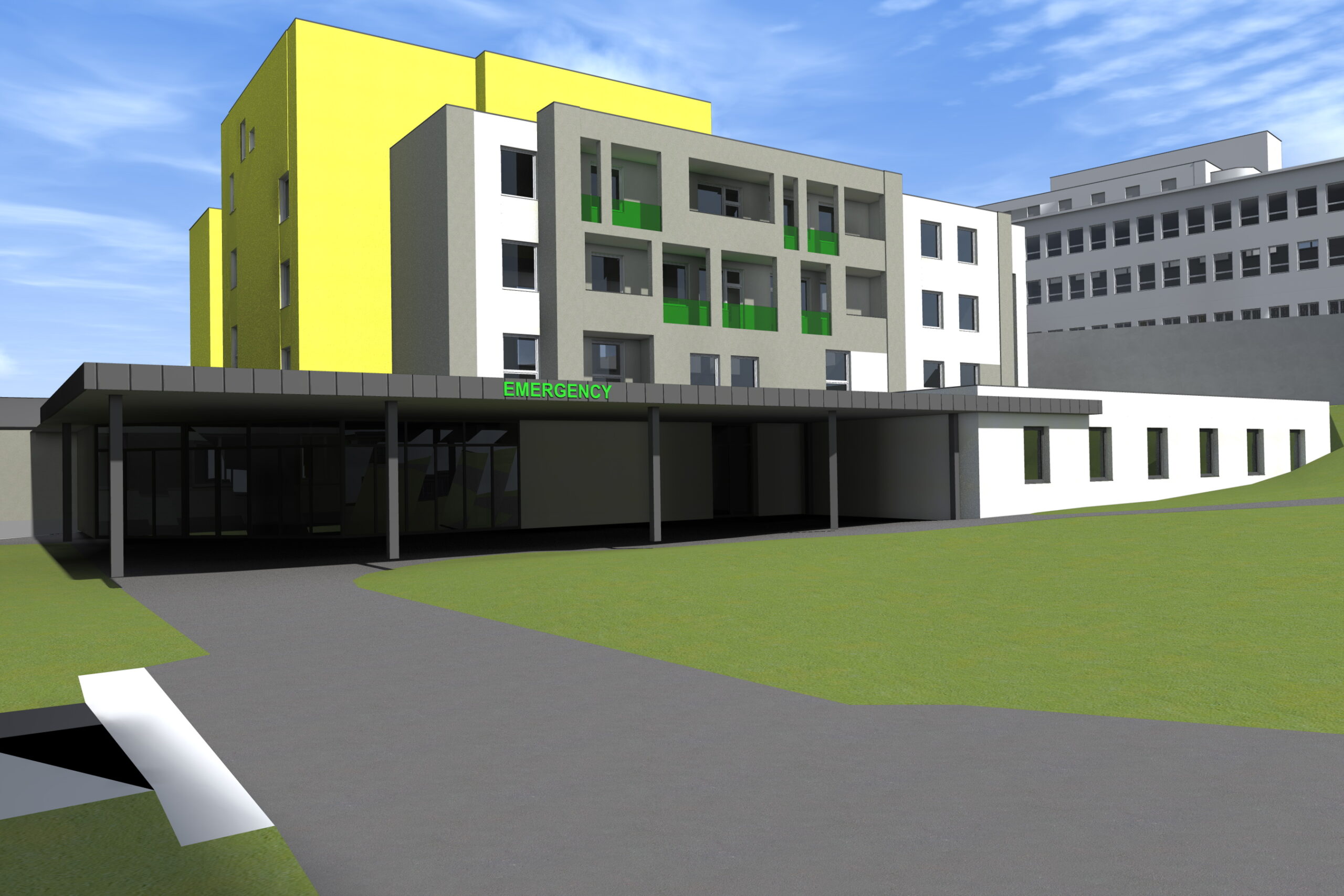Výstavba nového urgentního příjmu